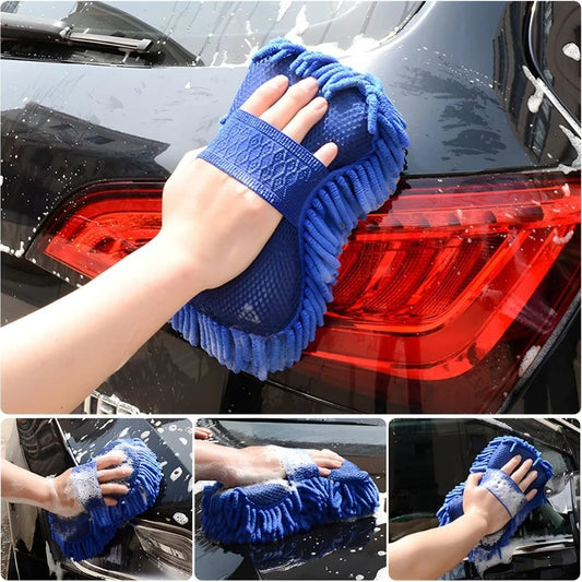 Gant de Lavage Microfibre Auto - Nettoyage Doux & Sans Rayures