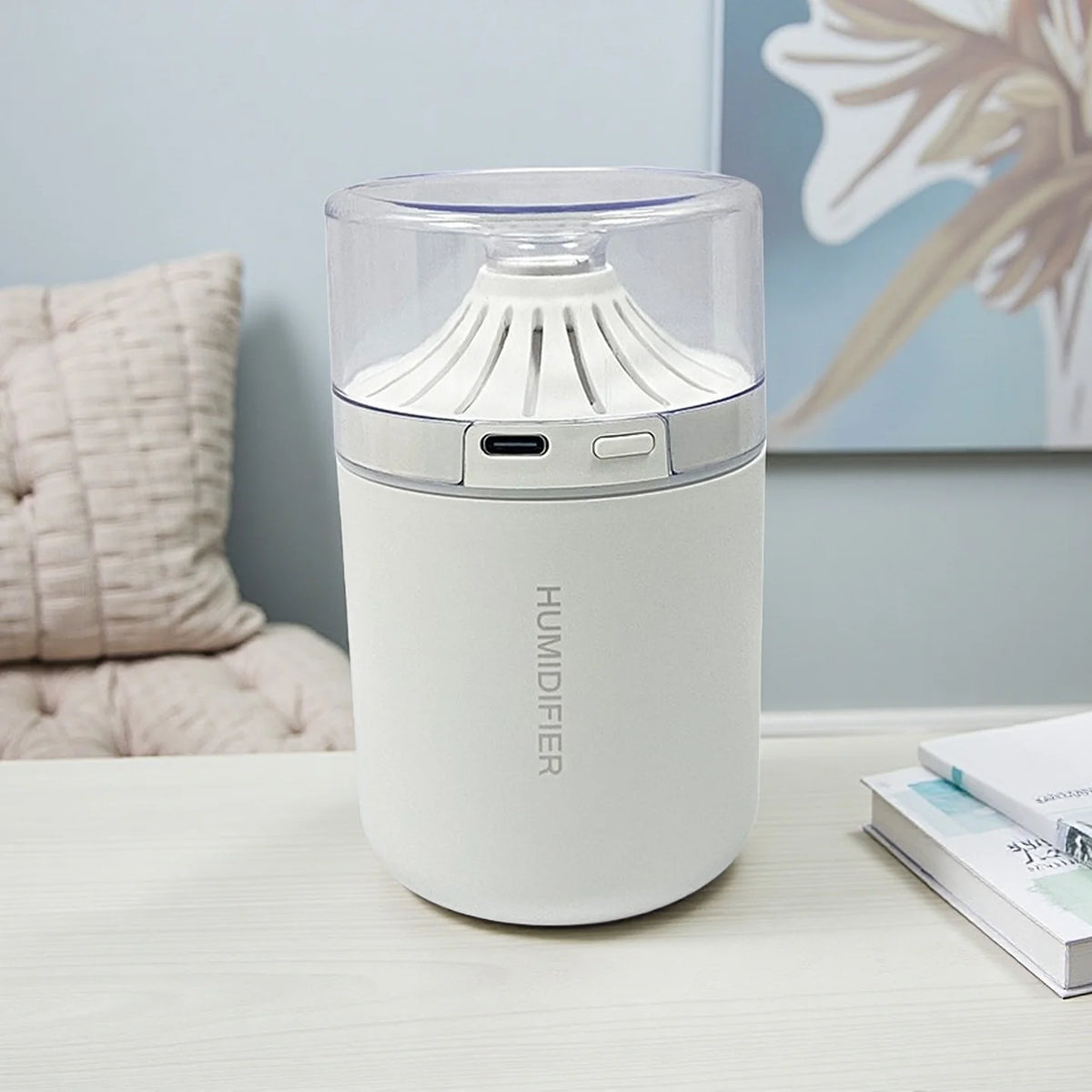 Humidificateur & Diffuseur d'Arôme pour Voiture - Eclairage LED Ambiance