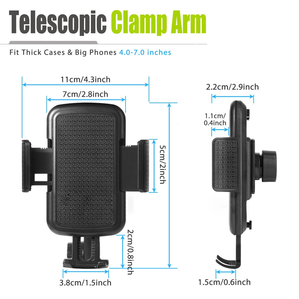 Support Téléphone Voiture 360° - Fixation Porte Gobelet