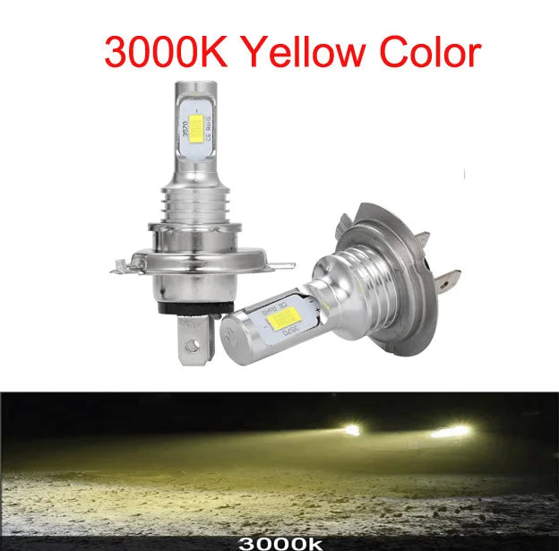 Ampoules LED Haute Puissance pour Phares Auto - Eclairage Blanc Intense