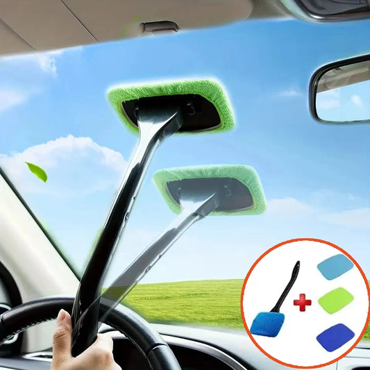 Brosse Nettoyante pour Pare-Brise & Vitres Auto - Manche Long