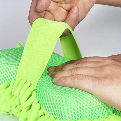 Gant de Lavage Microfibre Auto - Nettoyage Doux & Sans Rayures