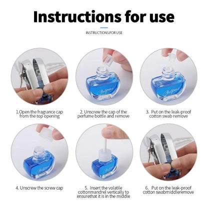 Diffuseur de Parfum Auto Grille d'Aération - Design Elégant & Longue Durée