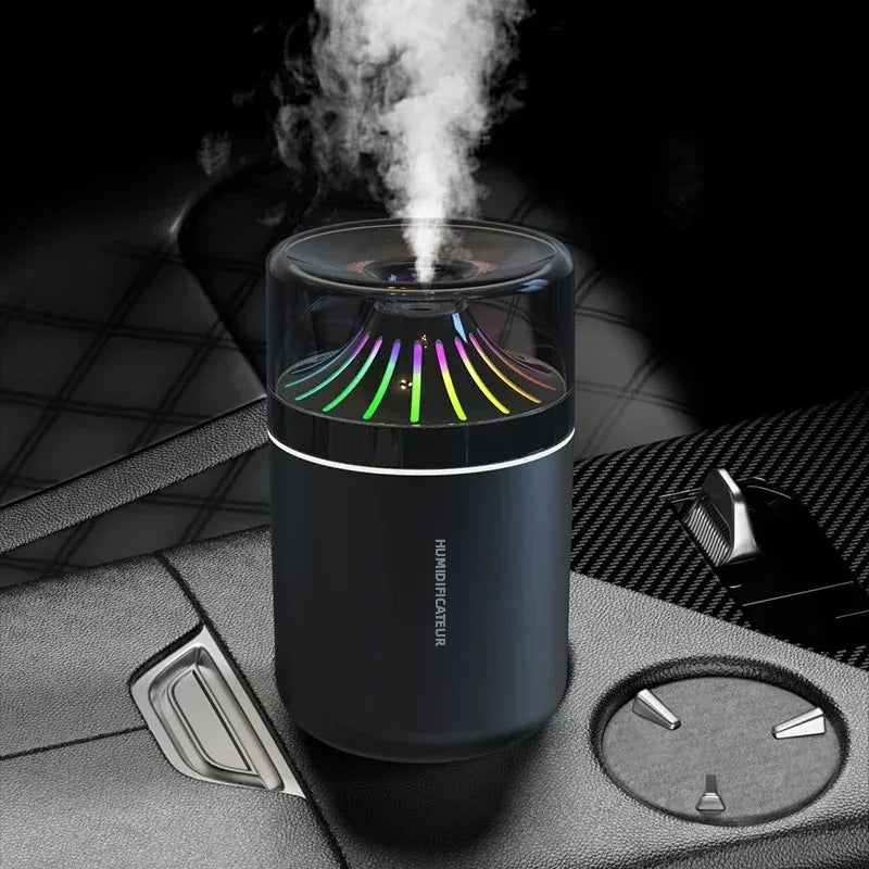 Humidificateur & Diffuseur d'Arôme pour Voiture - Eclairage LED Ambiance
