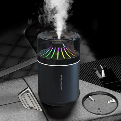 Humidificateur & Diffuseur d'Arôme pour Voiture - Eclairage LED Ambiance