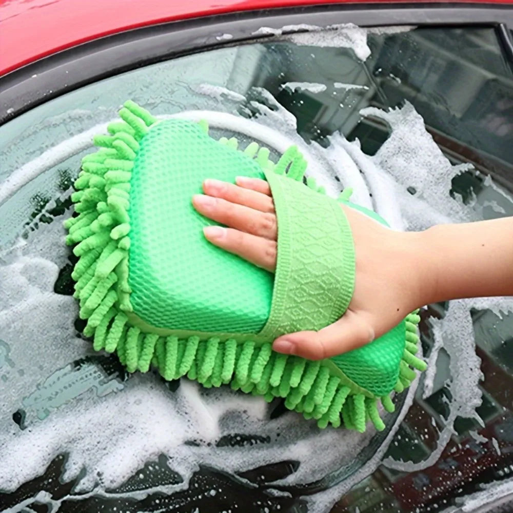 Gant de Lavage Microfibre Auto - Nettoyage Doux & Sans Rayures