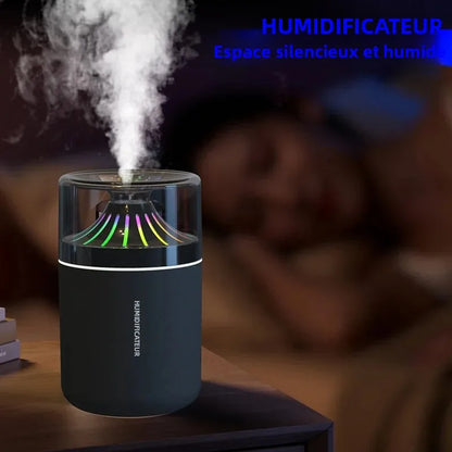 Humidificateur & Diffuseur d'Arôme pour Voiture - Eclairage LED Ambiance
