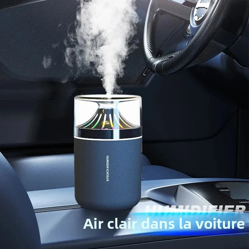 Humidificateur & Diffuseur d'Arôme pour Voiture - Eclairage LED Ambiance